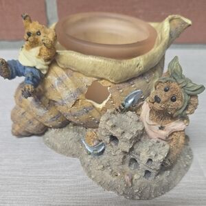 Charming Boyds Bear Figurine Candle Holder